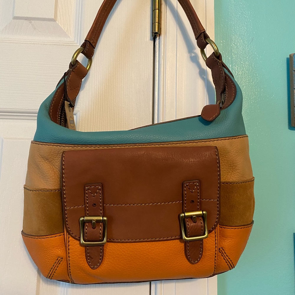 FOSSIL Tate Small Hobo Patchwork